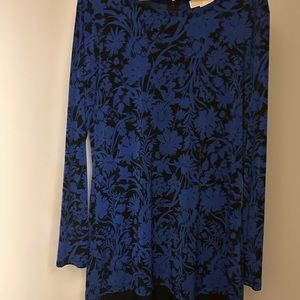 Michael Kors dress black & blue with pleated bottom